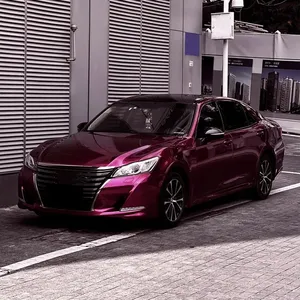 Liquide métal violet PVC corps décalcomanie auto-adhésif PET sans bulles voiture accessoires décoration voiture changement couleur vinyle Film - Product Image 3