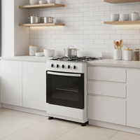 Oven Berdiri Bebas Kapasitas Besar 88L Hemat Energi Kelas A Multi-Fungsi Pembakar Gas Cair Oven Stainless Steel
