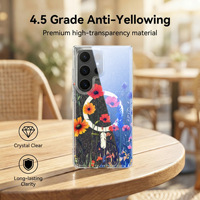 Étui à motif cœur scintillant tendance pour Samsung Galaxy S26, coque de protection antichoc à aspiration magnétique pour la vente au détail