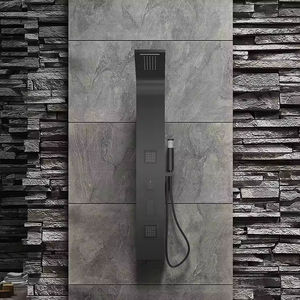 Panneau <span class=keywords><strong>de</strong></span> <span class=keywords><strong>douche</strong></span> durable en acier inoxydable finition noire mate Ensemble <span class=keywords><strong>de</strong></span> <span class=keywords><strong>douche</strong></span> <span class=keywords><strong>de</strong></span> salle <span class=keywords><strong>de</strong></span> bain <span class=keywords><strong>Colonne</strong></span> <span class=keywords><strong>de</strong></span> <span class=keywords><strong>douche</strong></span> vente chaude avec jets <span class=keywords><strong>de</strong></span> corps - Product Image 4