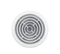 Évent de jet d'anneau rond de radiateur circulaire en aluminium de conception moderne et de haute qualité pour l'atelier d'entrepôt et le jardin extérieur