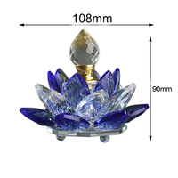 Botol Parfum Tubuh Kaca Kristal Berbentuk Lotus untuk Kenang-kenangan Pernikahan