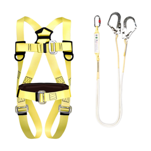 Cinto de Segurança para Trabalho em Altura com Duplo Gancho, Proteção Completa Contra Quedas, Conjunto Completo de 5 Pontos de Fixação - Product Image 5