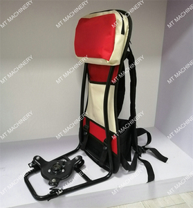 Arnés de doble correa para desbrozadora de mochila, recortadora de gasolina, con bolsa de transporte y soporte de marco - Product Image 2