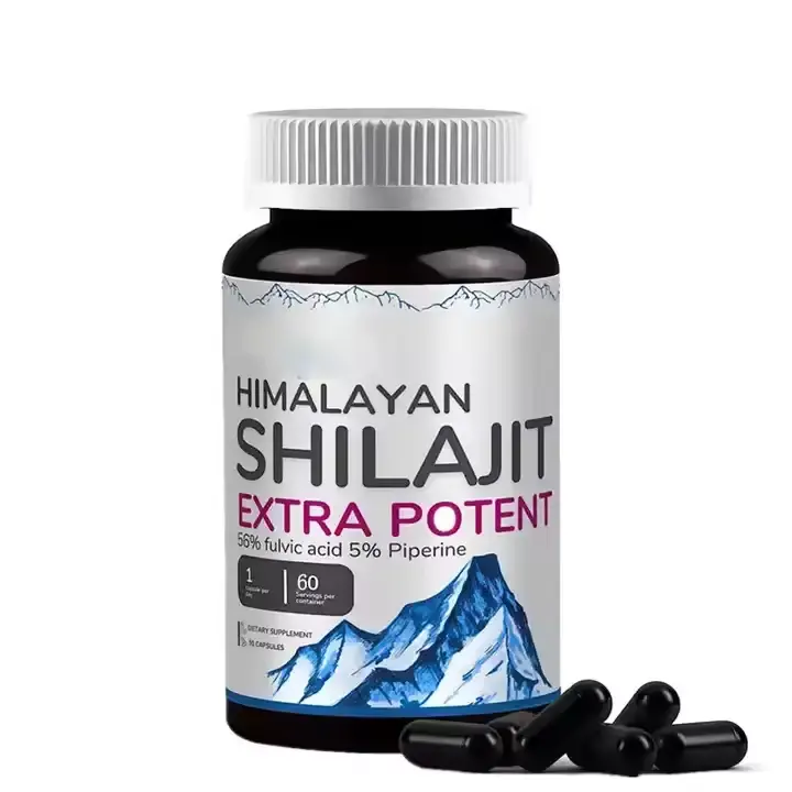 Pure Himalayan Shilajit Resin Capsules 100% Pure / Natural / Organic / Sundried Shilajit Fulvic Acid Money Back Guarantee