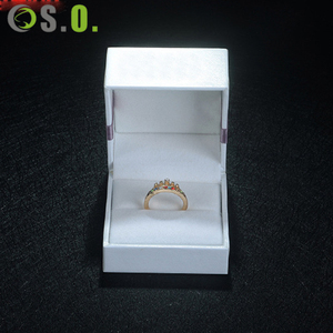 Caja de Joyería Blanca Económica de Alta Gama, Caja de Papel para Anillos, Caja de Joyería para Pendientes, Pulseras y Collares para Bodas - Product Image 5