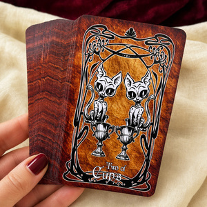 Cartas <span class=keywords><strong>del</strong></span> <span class=keywords><strong>Tarot</strong></span> Gótico, Mazo de 78 Cartas con Guía, Cartas de Adivinación Vintage en Blanco y Negro, Personalizadas, Venta al Por Mayor OEM - Product Image 1