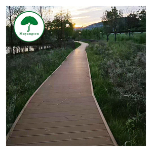 Descuento por Compra al por Mayor: Tarima de Madera Sintética WPC Antideslizante, Resistente al Desgaste, con Rayas Verticales, <span class=keywords><strong>S</strong></span>ólida, de Tabla Ancha, para Puentes de Jardín - Product Image 2