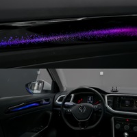 Accessoires de mise à niveau pour Volkswagen T-ROC 2018-2022, kit d'éclairage ambiant LED dynamique à 18 lumières, éclairage intérieur 12V