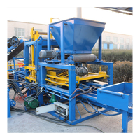 Ligne de production automatique de pavés en béton QT4-15, machine à fabriquer des briques creuses en béton avec une garantie d'un an