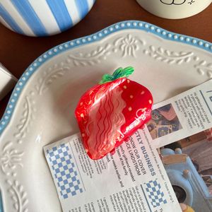 Yhj trái cây loạt thiết kế sáng tạo mô hình hoạt hình tinh tế Acrylic Claw <span class=keywords><strong>Clip</strong></span> dâu tây hình dạng dễ thương Cô Gái Tóc <span class=keywords><strong>Clip</strong></span> - Product Image 5