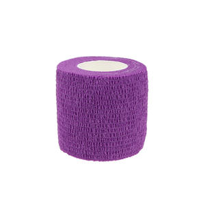 Haute qualité personnalisé couleur logo conception taille élastique ruban auto-adhésif fort Sport Bandage rouleaux cohésifs ruban athlétique - Product Image 6