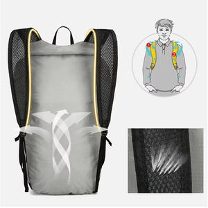 Sac à dos de randonnée pliable léger en polyester avec cordon élastique étanche grande capacité pour Trekking Camping voyage en plein air - Product Image 3