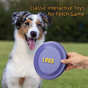 Commercio all'ingrosso eco-friendly Logo personalizzato cane giocattolo da addestramento all'aperto durevole disco volante interattivo <span class=keywords><strong>di</strong></span> piccole dimensioni fatto in plastica morbida PE - Product Image 2