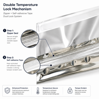 Enveloppe isotherme pour chocolat, emballage thermique, imperméable, réutilisable, multicouche, pour la livraison de fruits de mer frais, de viande, transport frigorifique