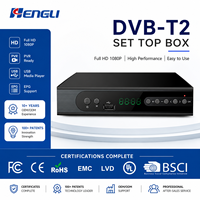 Décodeur numérique terrestre DVB-T2 certifié CE avec tuner DVB-T2 intégré, récepteur DVB-T2 Wifi HD