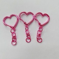 Vente en gros d'usine, porte-clés en métal personnalisés en forme de cœur, d'étoile à cinq branches, de caractères chinois, style Asie du Sud-Est, DIY