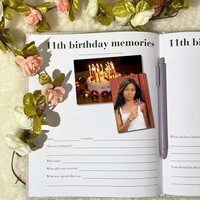 Organiseur de planification annuelle pour femme A3 en papier offset avec reliure à anneaux en PVC, logo personnalisé brodé, couverture rigide – Cadeau