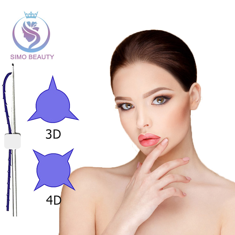 Absorbable sutures anti aging pdo thread blunt needle pdo 3d cog thread