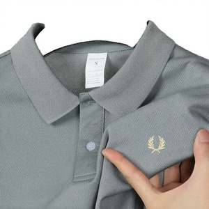 เสื้อยืดแขนสั้นผู้ชาย HX สำหรับฤดูร้อน สไตล์ลำลอง ธุรกิจ ผ้าตาข่าย ปักลาย ฟิตเนส ผ้าถัก พิมพ์ลาย โพลีเอสเตอร์ ขายส่ง - Product Image 2