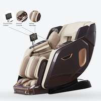 Fauteuil de massage corporel complet de luxe avec commande vocale, ions négatifs et thérapie thermique pour un bien-être ultime