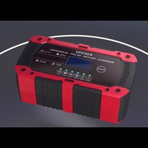 Chargeur de batterie de <span class=keywords><strong>voiture</strong></span> entièrement automatique GZrapid 12V 12A avec affichage numérique, chargeur à impulsions pour batteries humides et sèches au plomb-acide - Product Image 4