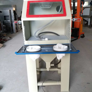 Shanghai factory price dustless manual wet sand blasting cabinet water vapour sandblasting machine for sale