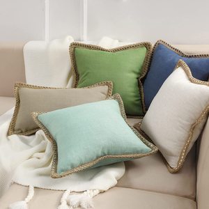 <span class=keywords><strong>Fundas</strong></span> <span class=keywords><strong>De</strong></span> Almohada decorativas <span class=keywords><strong>de</strong></span> granja, funda <span class=keywords><strong>de</strong></span> cojín nórdico con bordes a medida recortados <span class=keywords><strong>de</strong></span> <span class=keywords><strong>lino</strong></span> <span class=keywords><strong>de</strong></span> arpillera - Product Image 3