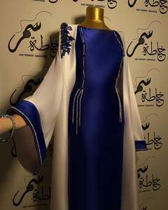 Abaya Aperta di Lusso 2026, Vestito Jalabiya, Abaya Quotidiana di Dubai con Ricami Modesti, Abbigliamento <span class=keywords><strong>Etnico</strong></span> Islamico, Vestito Primaverile per l'Eid, Bestseller - Product Image 1