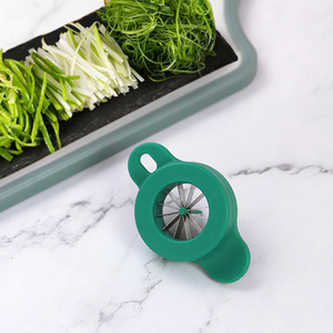 Utensilios de cocina multifunción, 12 cuchillas, cortador de cebolla verde, trituradora, cuchillo de seda de acero inoxidable, herramienta de cebollín de plástico, vegetal - Product Image 1