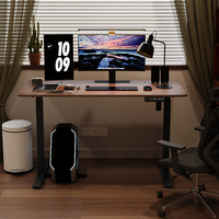 Nouveau modèle de bureau informatique de haute qualité, table de bureau à moteur unique, noir, bureau assis-debout, bureau électrique réglable en hauteur