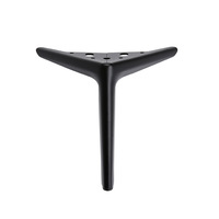 Pieds de meubles traditionnels en fer de style italien pour canapé, meuble, lit et table basse-pied de support en forme de Y robuste
