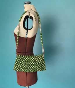 Bolso cruzado de cuentas de madera de alta moda - Product Image 5