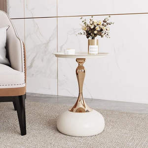 軽量取り外し可能、モダンなホワイトメタルサイドテーブル多目的コーヒーテーブルリビングルームダイニングホール寝室家庭用家具 - Product Image 3