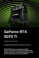 Carte graphique d'occasion OEM GeForce RTX 5070 Ti Eagle OC SFF 16G 256 bits avec ventilateur pour ordinateur portable de jeu et IA, avec sorties DP