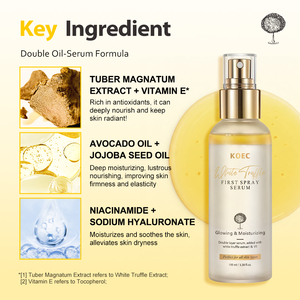 KOEC White Truffle <span class=keywords><strong>Vital</strong></span> Spray <span class=keywords><strong>Serum</strong></span>, Tónico con Ácido Hialurónico, Humectante Vegano, Suero Facial Calmante, Hidratación, Cuidado de la Piel, Venta al por Mayor - Product Image 3