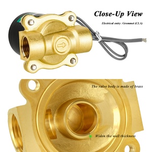 โซลินอยด์ทองเหลืองไฟฟ้า 2W ซีรีส์ 12V 1/4 นิ้ว แบบ N/C สำหรับแก๊สและน้ำ รุ่น 2W025-08 - Product Image 2