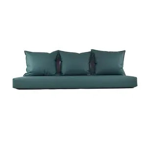 Coussins de jardin extérieurs personnalisés tissu techno direct d'usine coussin imperméable pour trois personnes patio continu