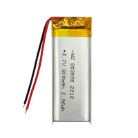 Batterie au lithium polymère SK en gros de Chine 800mAh 3.7V pour bande lumineuse LED, perforateur dentaire modèle 802050, électronique grand public KC
