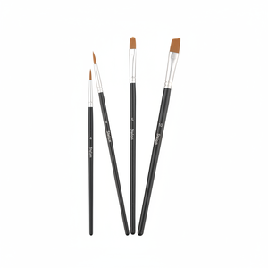 Pacchetto di 6 blu metallizzato 80ML tubi di vernice acrilica per artisti e artigianato pennelli inclusi - Product Image 2