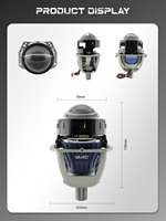 Proyector LED AFS de Alta Calidad para Faros Delanteros de Automóvil, Lente de 3 Pulgadas, 65W, 6000K, 12V, Nuevo, 7000LM, Ajuste Universal, 30000 Horas de Vida Útil