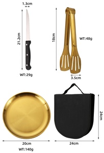 GEMEI 4-in-1 캠핑 용품 하이킹 콤보 팩 세트 바베큐 캠프 주방 조리기구 세트 조리기구 키트 - Product Image 3