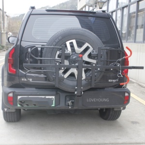 <span class=keywords><strong>Porte</strong></span>-vélos de voiture pour camping en extérieur, support arrière pour 2 vélos, inclinaison intelligente - Product Image 4