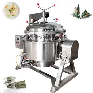 XinLongjia peralatan masak tekanan listrik, mesin masak daging otomatis mendidih uap