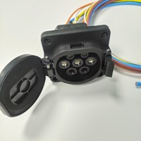 400V IEC 62196-2 32A trifásico EV toma de carga estación de salida hembra EV socket