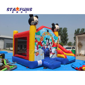 Château gonflable <span class=keywords><strong>Mickey</strong></span> Mouse de qualité commerciale en PVC avec <span class=keywords><strong>toboggan</strong></span>, pour fêtes, à vendre - Product Image 3