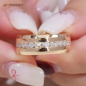 แหวนเพชรแท้ 1 กะรัต ทองคำ 18K สีเหลือง แหวนดีไซน์ใหม่ แหวนหนา งานจิวเวลรี่สั่งทำพิเศษ สำหรับคู่รัก ซื้อออนไลน์ - Product Image 3