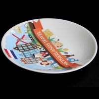 Amsterdam Holland Plaque d'ornement en céramique souvenir touristique imprimée de logo personnalisé
