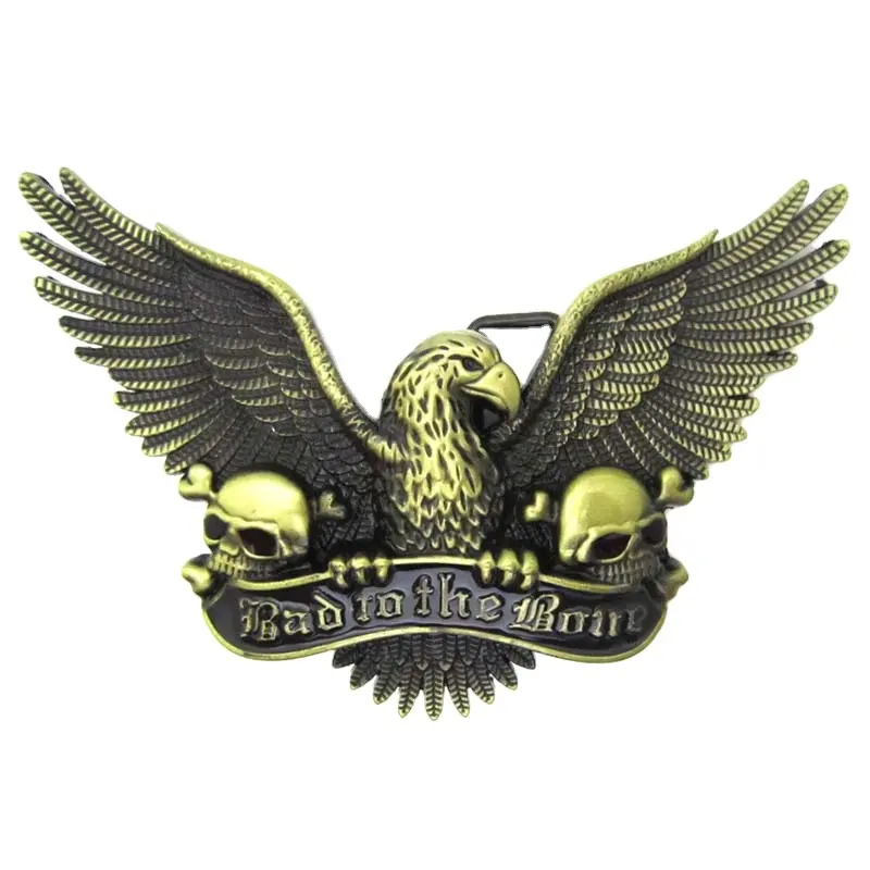 Wholesale New Style Eagle 3D Western Belt Buckle Vintage Custom Skull 3D Belt Buckle Vintage