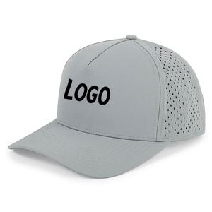 Gorra de rendimiento perforada con logotipo personalizado, gorra snapback cortada con láser, gorras de béisbol de malla para eventos al aire libre - Product Image 1